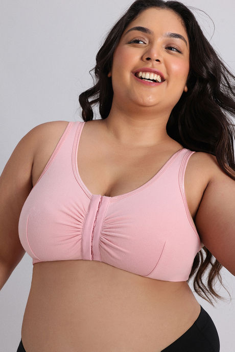 Zivame True Curv Double Layered Non Wired 3/4Th Coverage Super Support Bra - Silver Pink — image 3